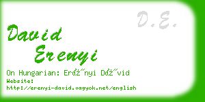 david erenyi business card